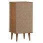vidaXL Mesita de noche MOLDE madera maciza de pino marrón 40x35x82 cm vidaXL Mesita de noche MOLDE madera maciza de pino marrón 40x35x82 cm