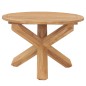 vidaXL Mesa de comedor de jardín madera maciza de teca Ø110x75 cm vidaXL Mesa de comedor de jardín madera maciza de teca Ø110x75 cm