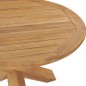 vidaXL Mesa de comedor de jardín madera maciza de teca Ø110x75 cm vidaXL Mesa de comedor de jardín madera maciza de teca Ø110x75 cm