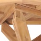 vidaXL Mesa de comedor de jardín madera maciza de teca Ø110x75 cm vidaXL Mesa de comedor de jardín madera maciza de teca Ø110x75 cm