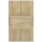vidaXL Mesita de noche de pared 2 unidades color roble Sonoma vidaXL Mesita de noche de pared 2 unidades color roble Sonoma