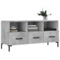 vidaXL Mueble de TV madera de ingeniería gris hormigón 102x36x50 cm vidaXL Mueble de TV madera de ingeniería gris hormigón 102x36x50 cm