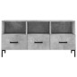 vidaXL Mueble de TV madera de ingeniería gris hormigón 102x36x50 cm vidaXL Mueble de TV madera de ingeniería gris hormigón 102x36x50 cm