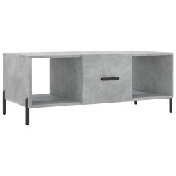 vidaXL Mesa de centro madera contrachapada gris hormigón 102x50x40 cm