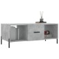 vidaXL Mesa de centro madera contrachapada gris hormigón 102x50x40 cm vidaXL Mesa de centro madera contrachapada gris hormigón 102x50x40 cm