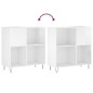 vidaXL Mueble discos madera contrachapada blanco brillo 84,5x38x89 cm vidaXL Mueble discos madera contrachapada blanco brillo 84,5x38x89 cm