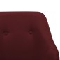 vidaXL Silla mecedora de tela rojo vino tinto vidaXL Silla mecedora de tela rojo vino tinto