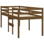 vidaXL Cama alta madera maciza pino marrón miel 80x200 cm vidaXL Cama alta madera maciza pino marrón miel 80x200 cm