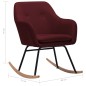 vidaXL Silla mecedora de tela rojo vino tinto vidaXL Silla mecedora de tela rojo vino tinto