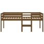 vidaXL Cama alta madera maciza pino marrón miel 80x200 cm vidaXL Cama alta madera maciza pino marrón miel 80x200 cm