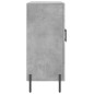 vidaXL Aparador de madera de ingeniería gris hormigón 90x34x80 cm