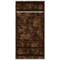 vidaXL Armario madera contrachapada color roble ahumado 100x50x200 cm vidaXL Armario madera contrachapada color roble ahumado 100x50x200 cm