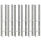 vidaXL Anclajes de valla 6 uds acero galvanizado plateado 8x6x60 cm vidaXL Anclajes de valla 6 uds acero galvanizado plateado 8x6x60 cm