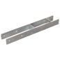 vidaXL Anclajes de valla 6 uds acero galvanizado plateado 8x6x60 cm vidaXL Anclajes de valla 6 uds acero galvanizado plateado 8x6x60 cm