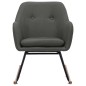 vidaXL Silla mecedora de tela gris oscura vidaXL Silla mecedora de tela gris oscura
