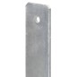 vidaXL Anclajes de valla 6 uds acero galvanizado plateado 8x6x60 cm vidaXL Anclajes de valla 6 uds acero galvanizado plateado 8x6x60 cm