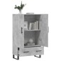 vidaXL Aparador alto madera de ingeniería gris hormigón 69,5x31x115 cm