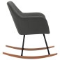 vidaXL Silla mecedora de tela gris oscura vidaXL Silla mecedora de tela gris oscura