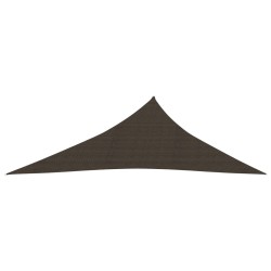 vidaXL Toldo de vela marrón HDPE 160 g/m² 4x5x6,8 m