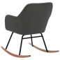 vidaXL Silla mecedora de tela gris oscura vidaXL Silla mecedora de tela gris oscura