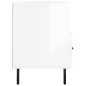 vidaXL Mueble de TV madera contrachapada blanco brillo 102x36x50 cm vidaXL Mueble de TV madera contrachapada blanco brillo 102x36x50 cm