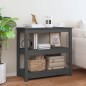 vidaXL Mesa consola de madera maciza de pino gris 80x40x74 cm vidaXL Mesa consola de madera maciza de pino gris 80x40x74 cm