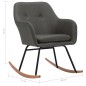 vidaXL Silla mecedora de tela gris oscura vidaXL Silla mecedora de tela gris oscura