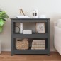 vidaXL Mesa consola de madera maciza de pino gris 80x40x74 cm vidaXL Mesa consola de madera maciza de pino gris 80x40x74 cm