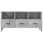 vidaXL Mueble de TV madera de ingeniería gris hormigón 102x36x50 cm