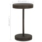 vidaXL Mesa de jardín de ratán sintético marrón 60,5x106 cm