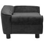 vidaXL Sofá para perros felpa gris oscuro 72x45x30 cm vidaXL Sofá para perros felpa gris oscuro 72x45x30 cm