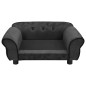 vidaXL Sofá para perros felpa gris oscuro 72x45x30 cm vidaXL Sofá para perros felpa gris oscuro 72x45x30 cm