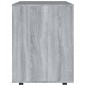 vidaXL Armario con ruedas madera contrachapada gris Sonoma 60x53x72 cm vidaXL Armario con ruedas madera contrachapada gris Sonoma 60x53x72 cm