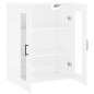vidaXL Armario de pared blanco brillante 69,5x34x90 cm