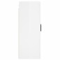 vidaXL Armario de pared blanco brillante 69,5x34x90 cm