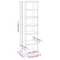 vidaXL Muebles zapateros 2 uds color roble Sonoma 27,5x27x102 cm vidaXL Muebles zapateros 2 uds color roble Sonoma 27,5x27x102 cm
