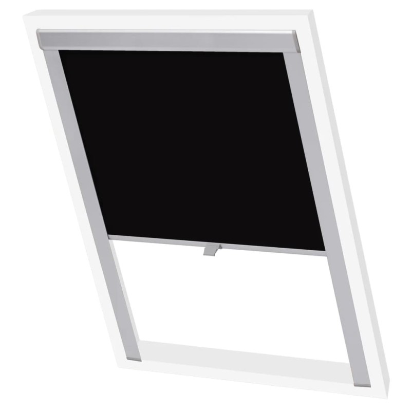 vidaXL Persiana enrollable opaca negra MK06 vidaXL Persiana enrollable opaca negra MK06