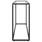 vidaXL Mesa consola vidrio templado transparente 120x35x75 cm vidaXL Mesa consola vidrio templado transparente 120x35x75 cm