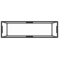 vidaXL Mesa consola vidrio templado transparente 120x35x75 cm vidaXL Mesa consola vidrio templado transparente 120x35x75 cm