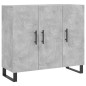 vidaXL Aparador de madera de ingeniería gris hormigón 90x34x80 cm vidaXL Aparador de madera de ingeniería gris hormigón 90x34x80 cm