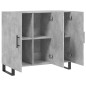 vidaXL Aparador de madera de ingeniería gris hormigón 90x34x80 cm vidaXL Aparador de madera de ingeniería gris hormigón 90x34x80 cm