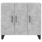 vidaXL Aparador de madera de ingeniería gris hormigón 90x34x80 cm vidaXL Aparador de madera de ingeniería gris hormigón 90x34x80 cm