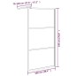 vidaXL Mampara de ducha accesible vidrio ESG oscuro negro 100x195 cm