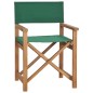 vidaXL Sillas de director plegables 2 uds madera maciza teca verde vidaXL Sillas de director plegables 2 uds madera maciza teca verde