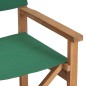 vidaXL Sillas de director plegables 2 uds madera maciza teca verde vidaXL Sillas de director plegables 2 uds madera maciza teca verde