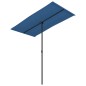 vidaXL Sombrilla de jardín con palo de aluminio azul celeste 180x110cm vidaXL Sombrilla de jardín con palo de aluminio azul celeste 180x110cm