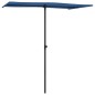 vidaXL Sombrilla de jardín con palo de aluminio azul celeste 180x110cm vidaXL Sombrilla de jardín con palo de aluminio azul celeste 180x110cm