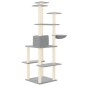 vidaXL Rascador para gatos con postes de sisal gris claro 167 cm vidaXL Rascador para gatos con postes de sisal gris claro 167 cm