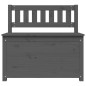 vidaXL Banco de madera maciza de pino gris 80x41x77 cm vidaXL Banco de madera maciza de pino gris 80x41x77 cm