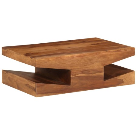 vidaXL Mesa de centro de madera maciza de sheesham 90x60x30 cm